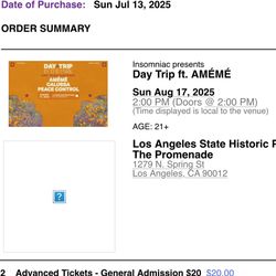 SELLING 2 DAY TRIP TICKET