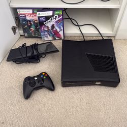 XBOX 360 + Controller + Kinect + Dance Central 1&2