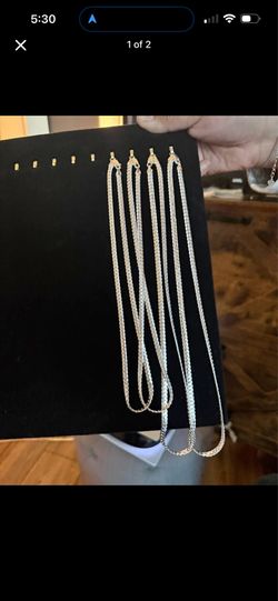 925 silver cuban style chain