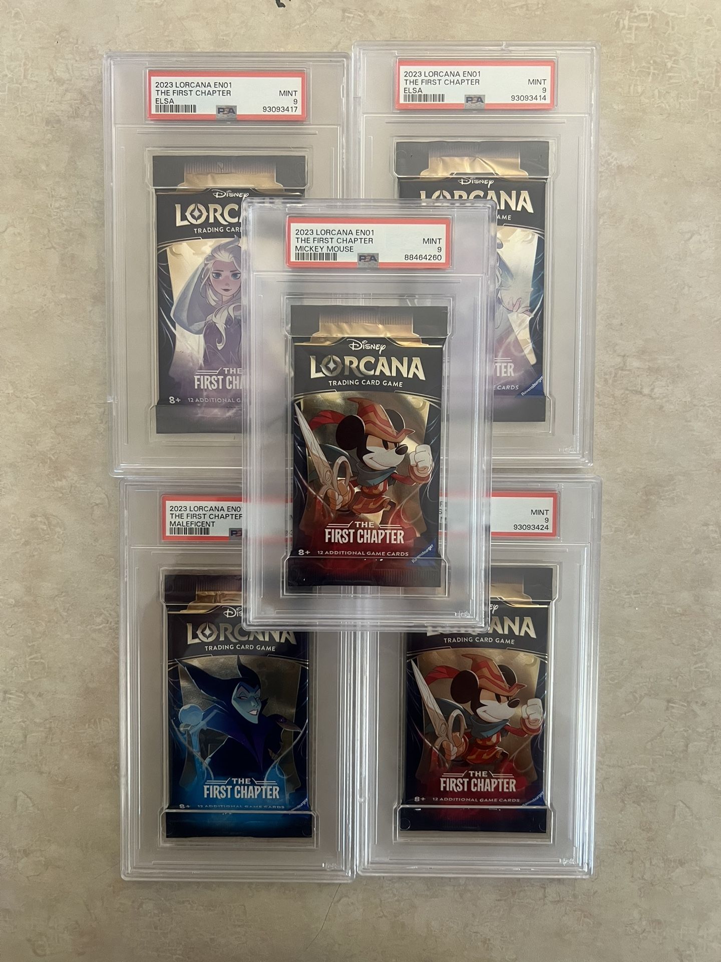 Lorcana PSA Cards And Packs