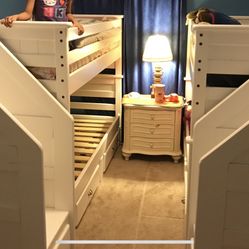 Two Bunk beds White With 2 Mattresses,   $400 for Each