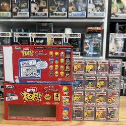 COMPLETE MULTIPACK BITTY SET The Simpsons Funko Pops w/ All 4 RARE HYPER CHASES