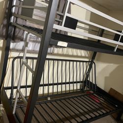 Bunk Bed With Futon /bed On Bottom 