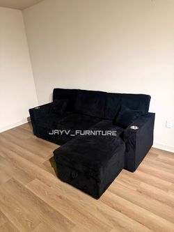 New Black Sofa 