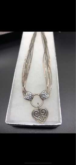 Vintage Sterling silver 925 necklace, length: 21 inches. 24.9 grams