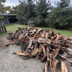 Split Almond Wood Ready to Burn