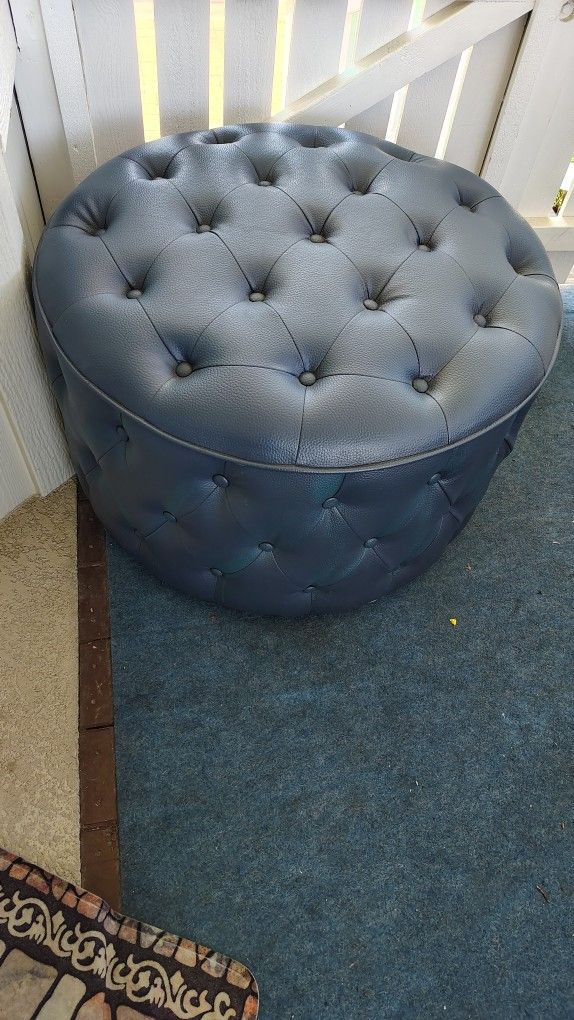 Big Blue Ottoman