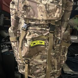 Heavy Duty Backpack – Multi Terrain Camo Bag
