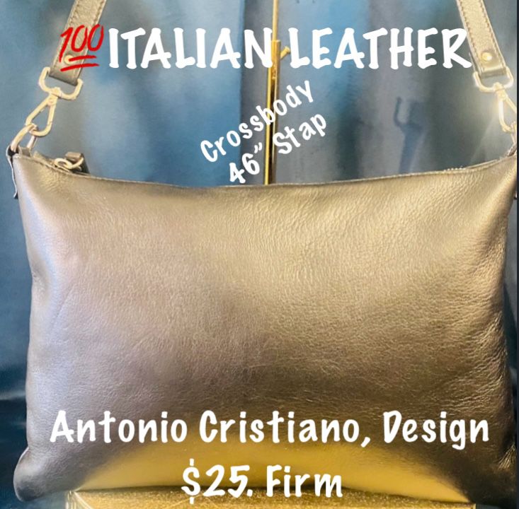 ANTONIO CRISTIANO, ITALIAN LEATHER BAG
