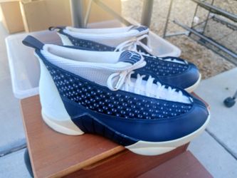 Air Jordan 15 Navy White Sneakers
