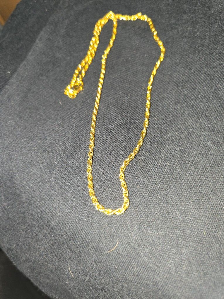 20 Inch Gold Filled Rope Chain 2mm