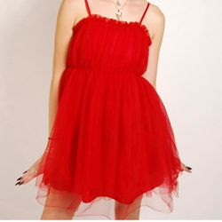 Red Dress Tutu Kids Size XXL (18)