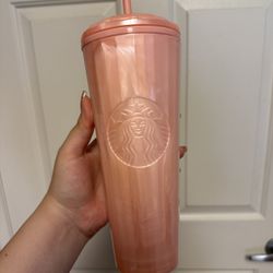 Starbucks Pink Pearl Dome Tumbler