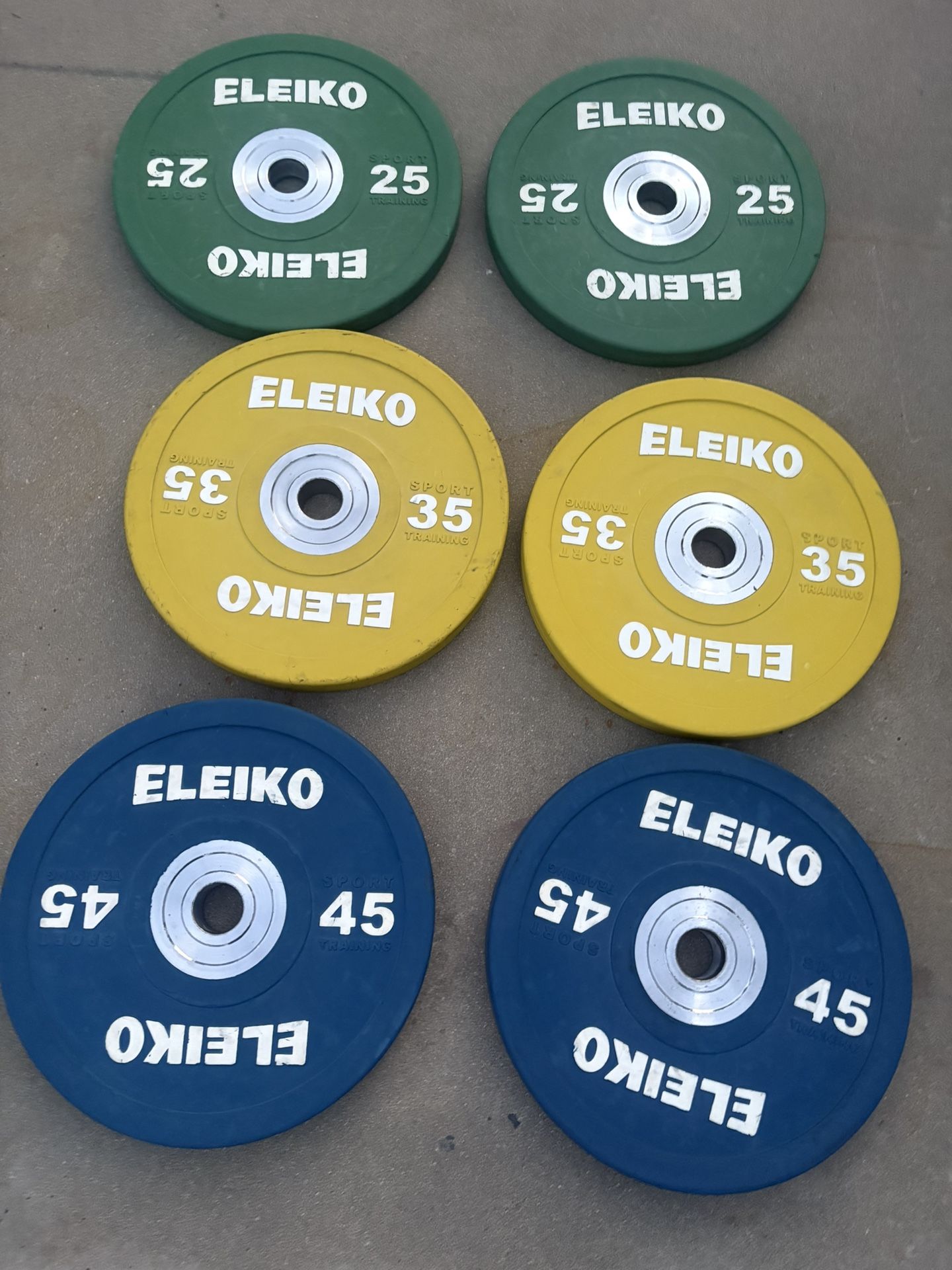 ELEIKO Sport Training Bumper Plates In Good Condition
