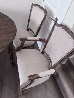 Restoration Hardware dining table and chairs