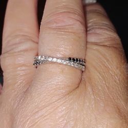 Sterling Silver Diamonique Size 9 Ring