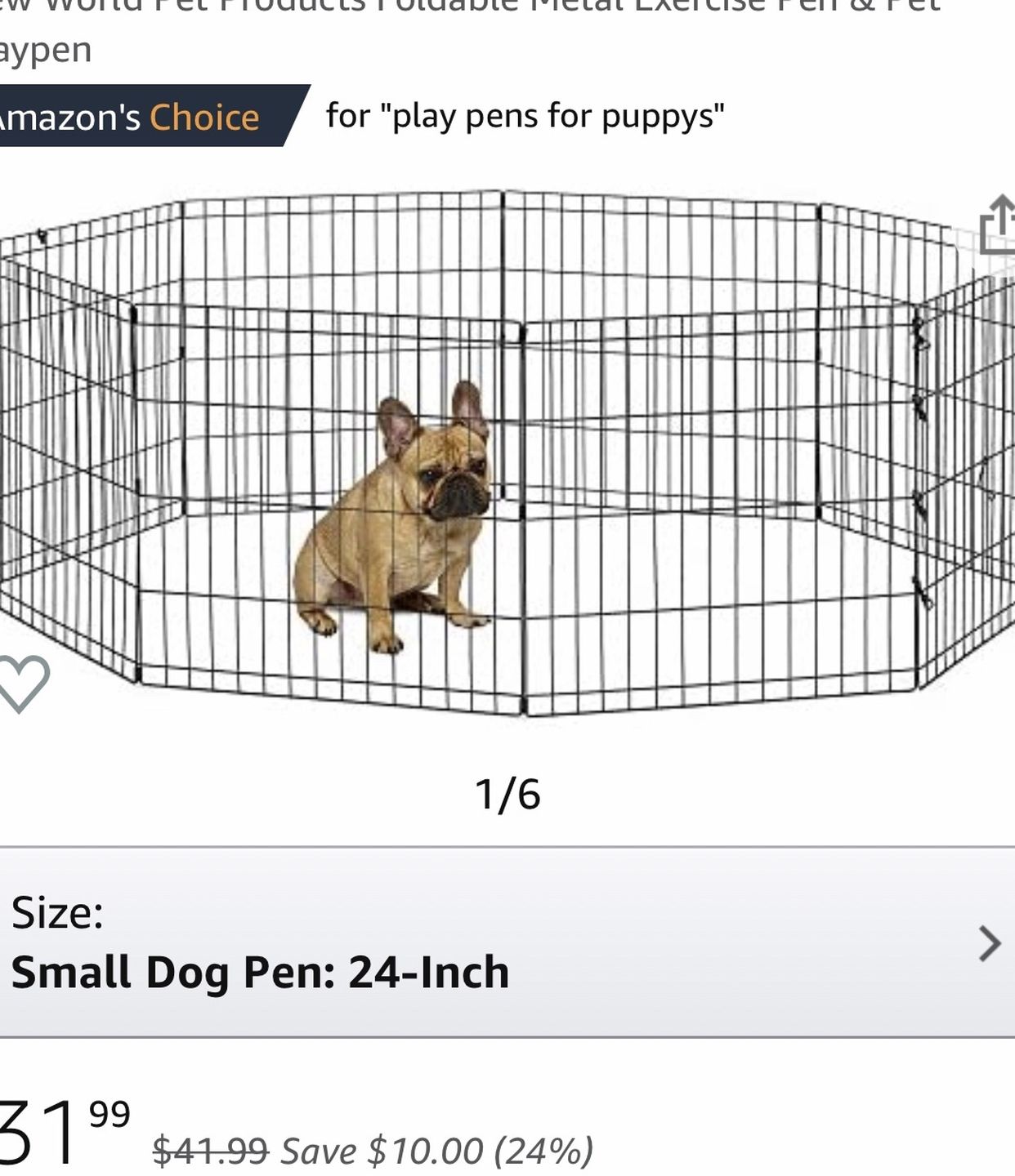 24x24 Dog Pen (for Dogs Up To 16 Inches Tall) for Sale in Austin, TX
