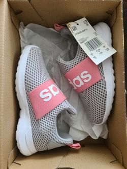 NEW Adidas Toddler Girl Sneakers Lite Racer Adapt 4.0 Slip-On Running Shoes