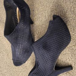 Dark Blue Heel Bootie