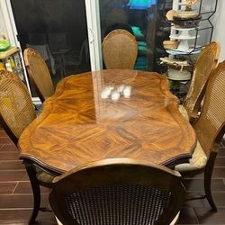 Dining Table For 6 + Cover + Leaf