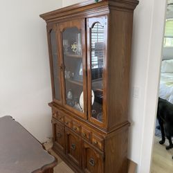 Solid Wood China Cabinet