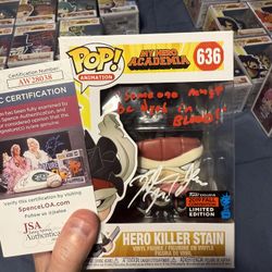 Funko Pop! Hero Killer Stain Signed #636 | 2019 Fall Convention NYCC LE