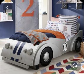Pottery Barn Race Car Twin Bed