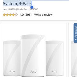 TP-Link – Deco 7 Pro BE11000 Tri-Band Wi-Fi 7 Whole Home Mesh System, 3-Pack