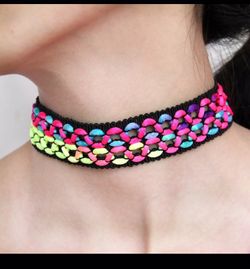 neon choker
