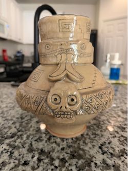 Handmade Aztec Ceramic Vase