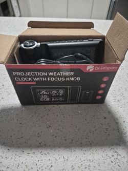 $15 Dr. Prepare Projection Weather Clock with Focus Knob
