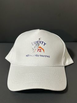 Liberty 72 Statue of Liberty Baseball Cap - Kết Nối Yêu Thương - White Adjustable Hat, New