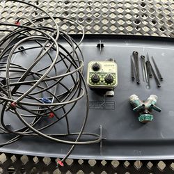 Rain drip irrigation set