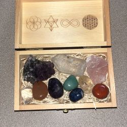 Chakra  Crystals in box
