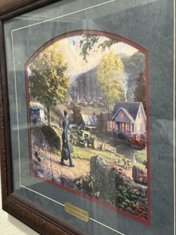 Homecoming Hero Thomas Kinkade Painting