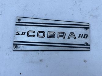 5.0 Cobra Plaque