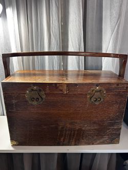 Vintage Wooden Portable Bar HUGE
