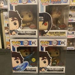 Anime Funko Pops Demon Slayer Naruto Tanjiro Itachi