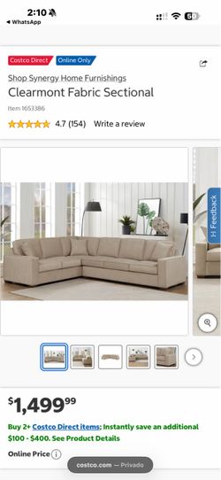 Clearmont Fabric Sectional