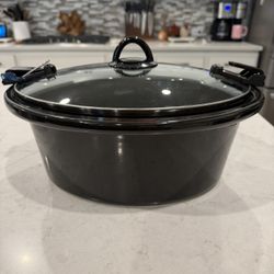 Crockpot 7-Quart Oval Replacement Insert & Latching Lid (Model SCCPVLF712)