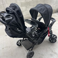 Sit N Stand Double Stroller Baby Trend 