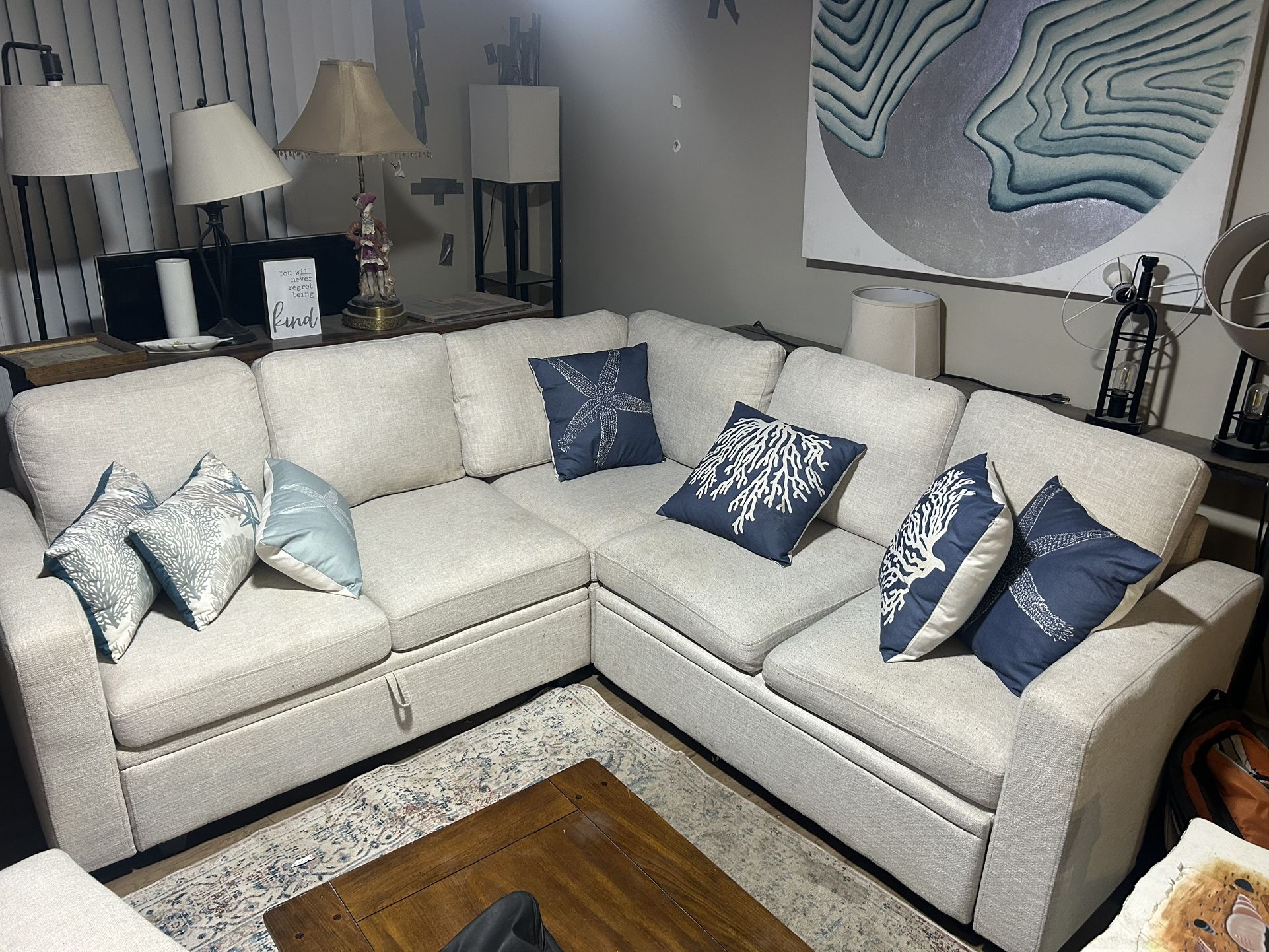 Honbay Sectional Sleeper Sofa