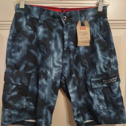 New Levis Cargo Shorts 14 Relaxed Fit Adjustable Waistband BG27 