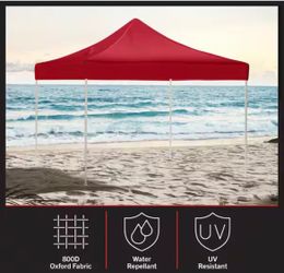10 ft. x 10 ft. Canopy Tent in Red
