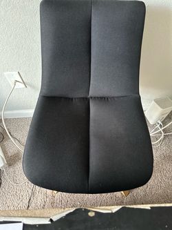 Black Fabric Accent Chair