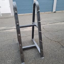 heavy duty fixed barbell storage rack for straight & curl bar