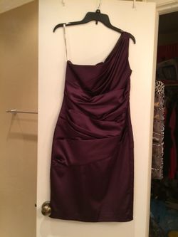 Plum bridesmaid / evening dress