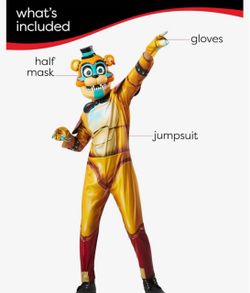 Five Nights at Freddy's Glamrock Freddy Costume size 8 for kids