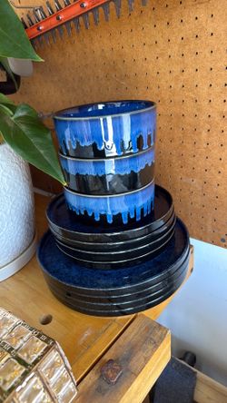 Ceramic bowls and plates