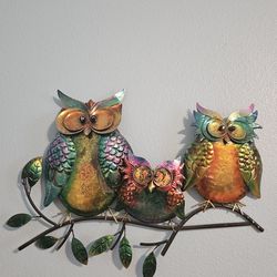 ADORABLE  OWLS  WALL DECOR  NEW